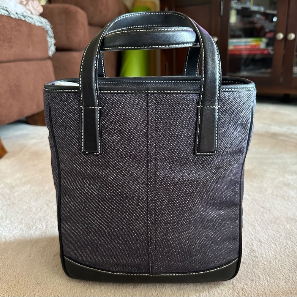 Vintage Coach Denim Tote - Gem